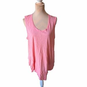 Casual Pink Sleeveless Top